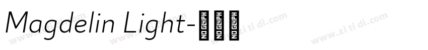 Magdelin Light字体转换